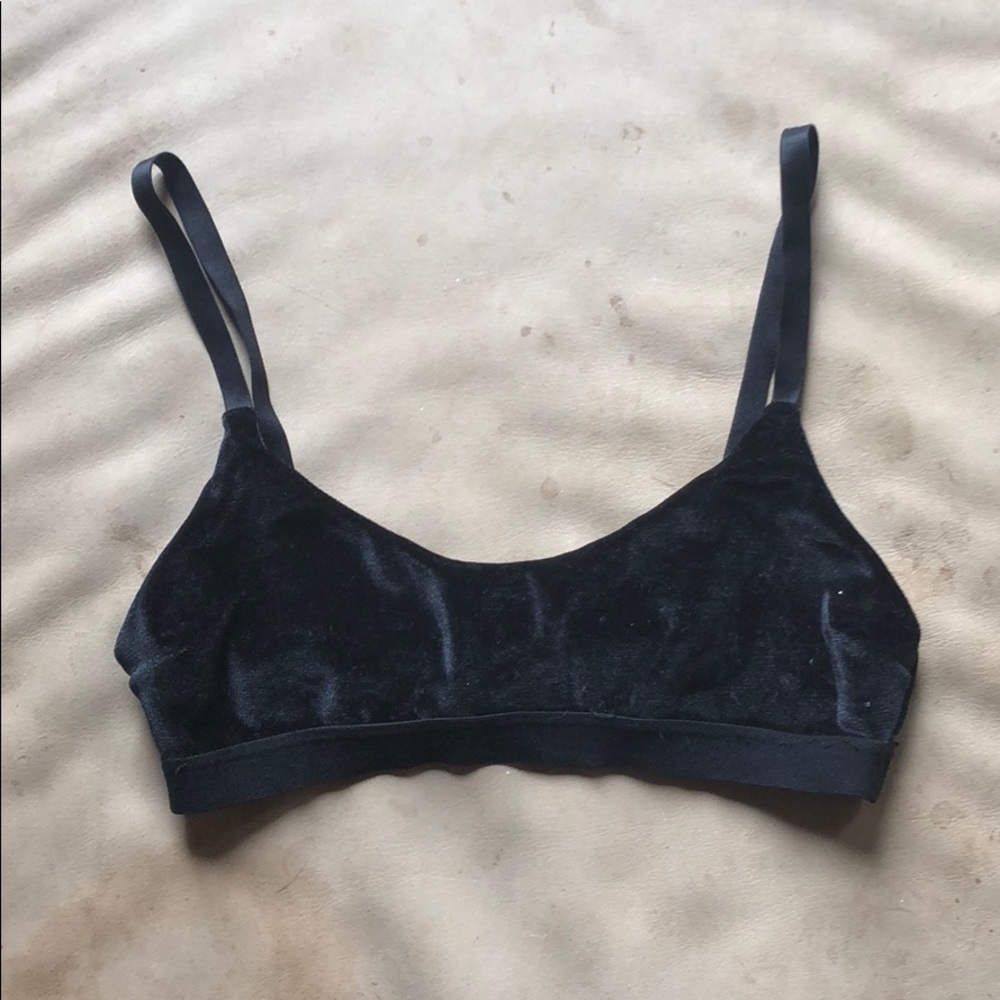 PacSun velvet bralette
